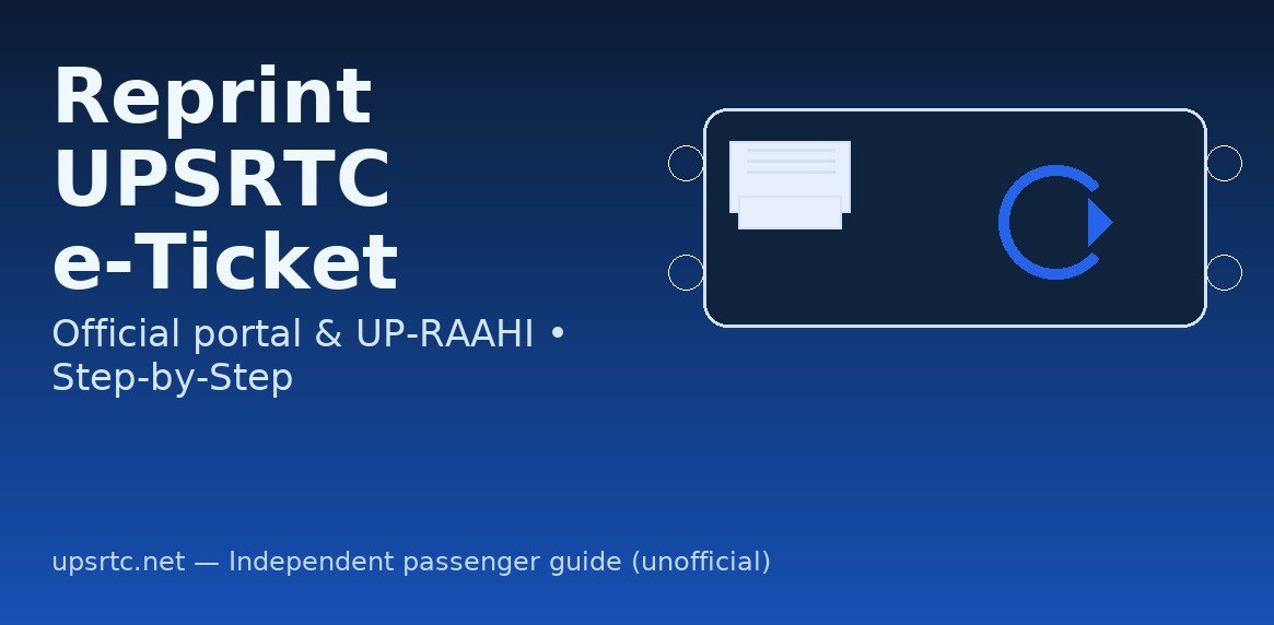 upsrtc Reprint Booked E-ticket