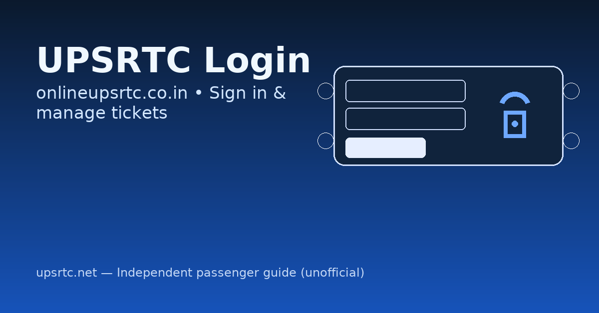 upsrtc online booking login